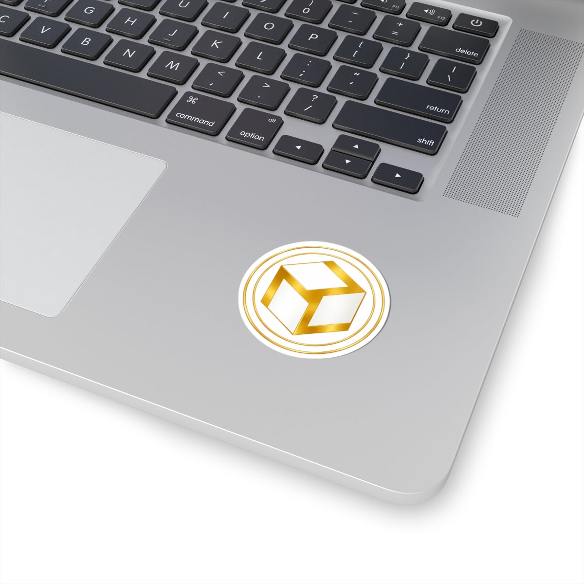 Gold Antahkarana Kiss-Cut Sticker — Reiki Symbol