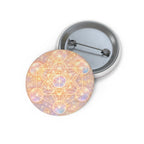Metatron's Cube Pin Button — Sacred Geometry Badge (Spiritual, New Age Gift)