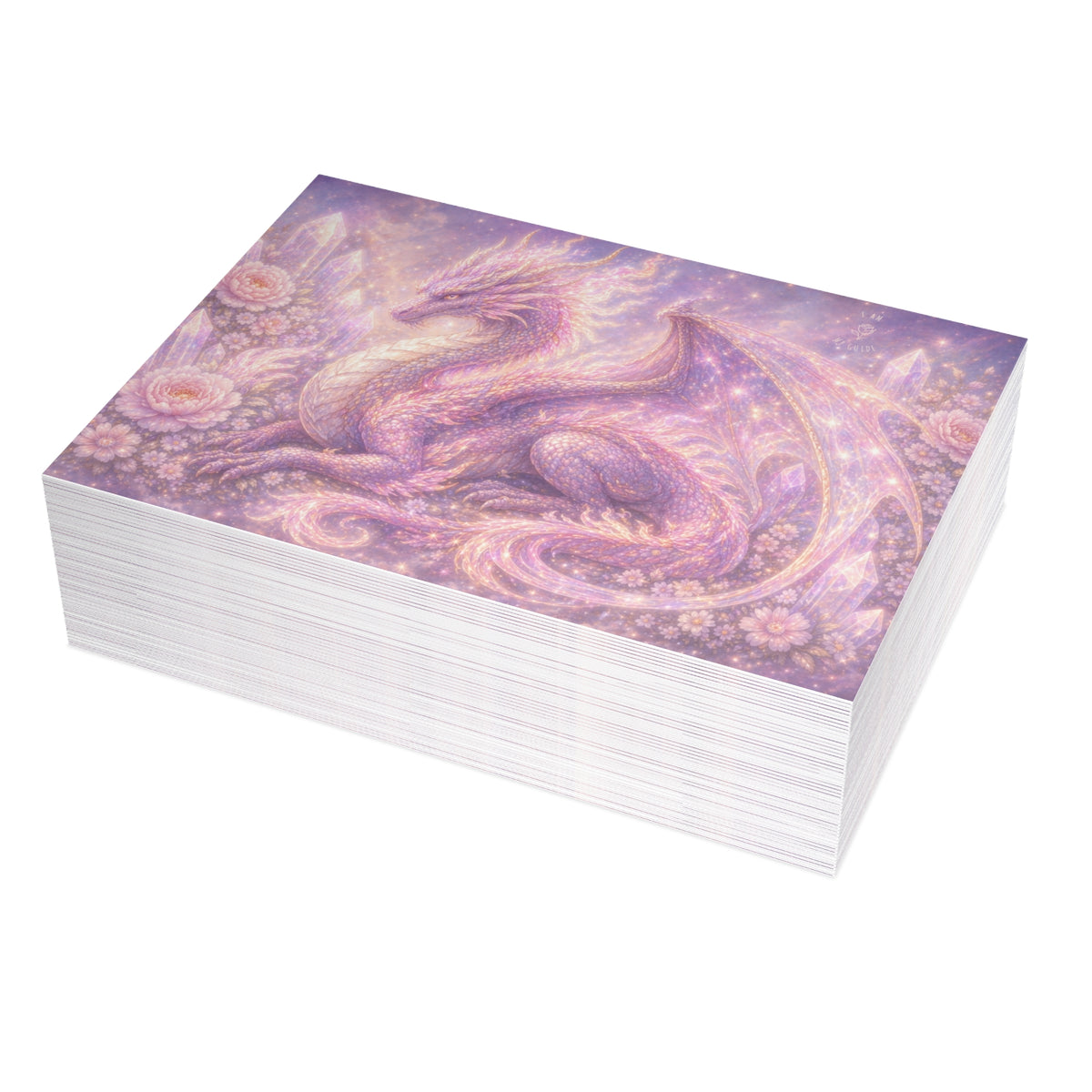 Lilac Fire Dragon Postcard Bundles (envelopes included)