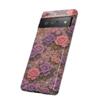 Google Pixel Tough Phone Case — The Sisterhood of the Rose — Master Portia's Rose Garden Vintage Drop-Proof Phone Cover