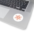 Copper Metatron's Cube Kiss-Cut Sticker — Sacred Geometry Decal