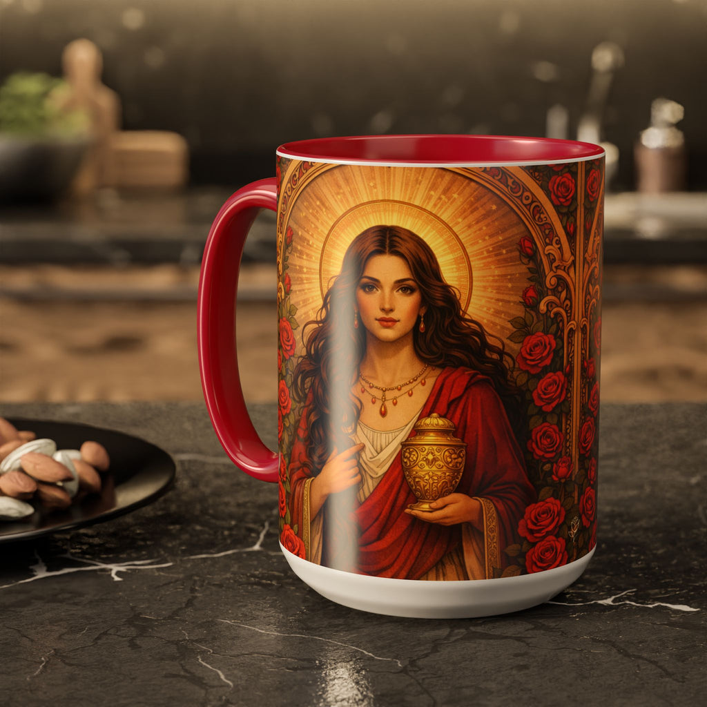 Mary Magdalene Ceramic Mug (11oz/15oz) — Sisterhood of the Rose Coffee Cup