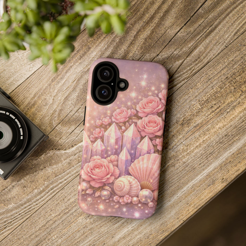 iPhone Case - Lemurian Rose Crystal Garden iPhoneTough Case