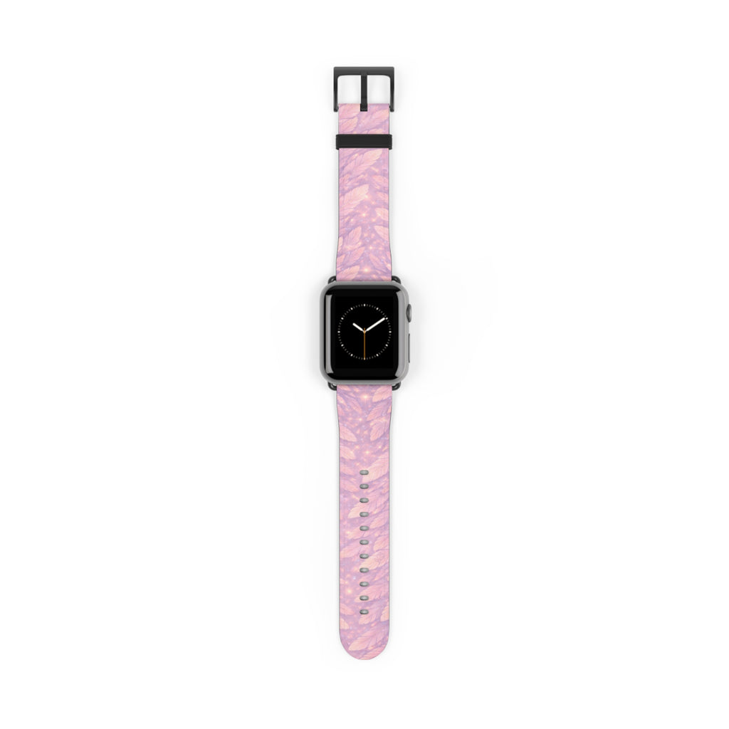 Angel Vehuiah iWatch Band — Pastel Feathers Pattern Apple Watch Strap