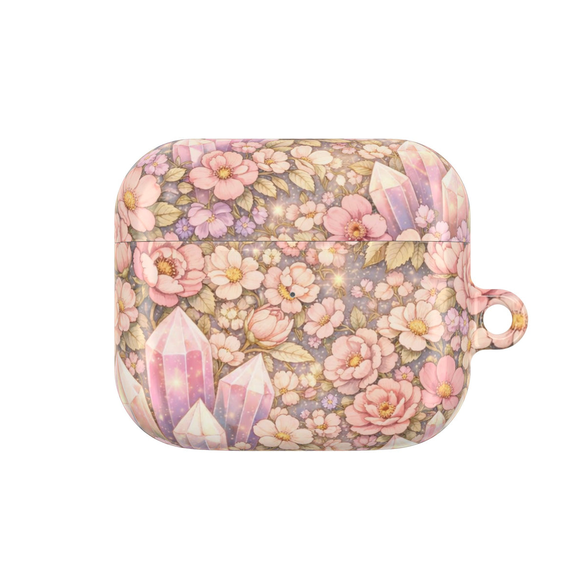 Floral Crystal AirPod Case — Angelic Crystal Garden AirPod Protector