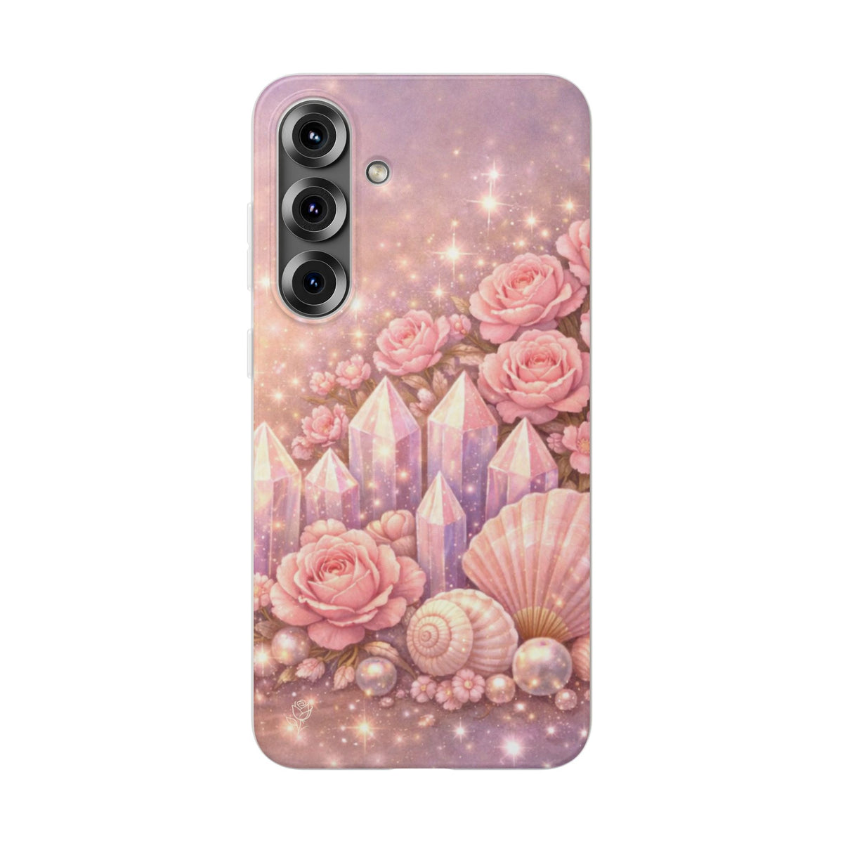 Samsung Galaxy Phone Case — Lemurian Rose Crystal Garden Flexi Case