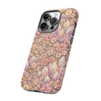 iPhone Case — Angelic Crystal Garden Phone Case — Pink Floral Quartz Protective Cover
