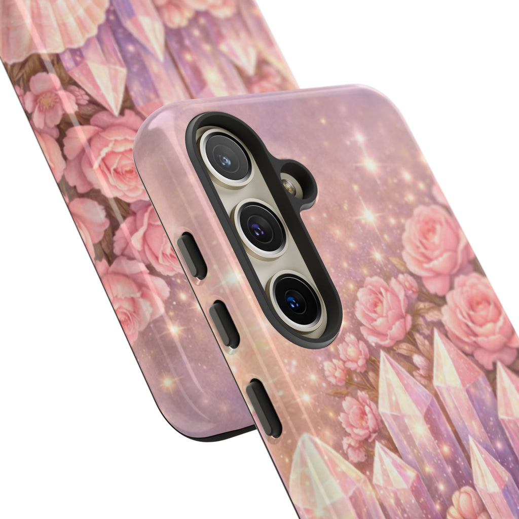 Samsung Galaxy Phone Case — Lemurian Rose Crystal Garden Tough Case