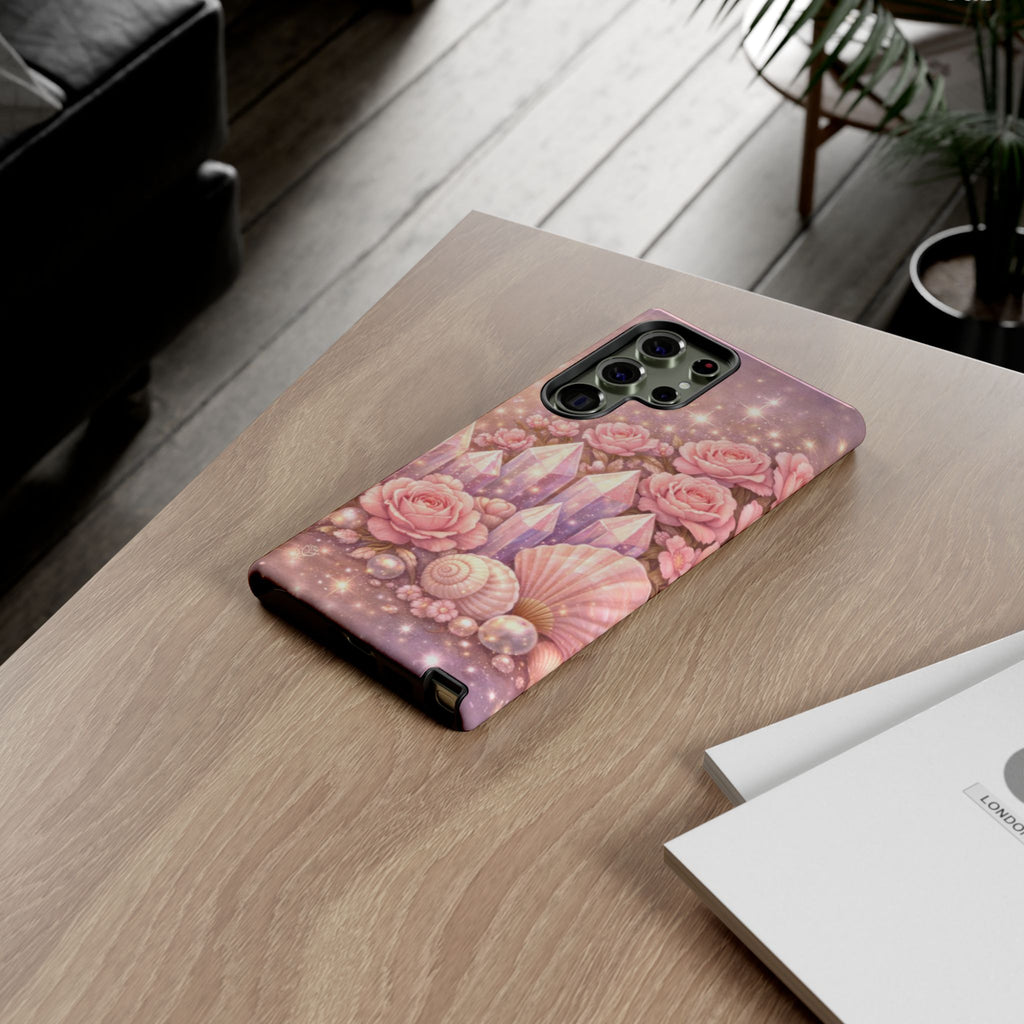 Samsung Galaxy Phone Case — Lemurian Rose Crystal Garden Tough Case