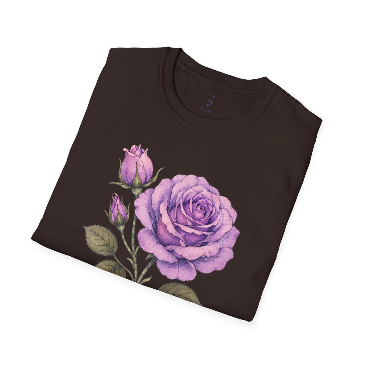 Vintage Purple Rose Floral T-Shirt — Master Portia's Rose Tee — The Sisterhood of The Rose