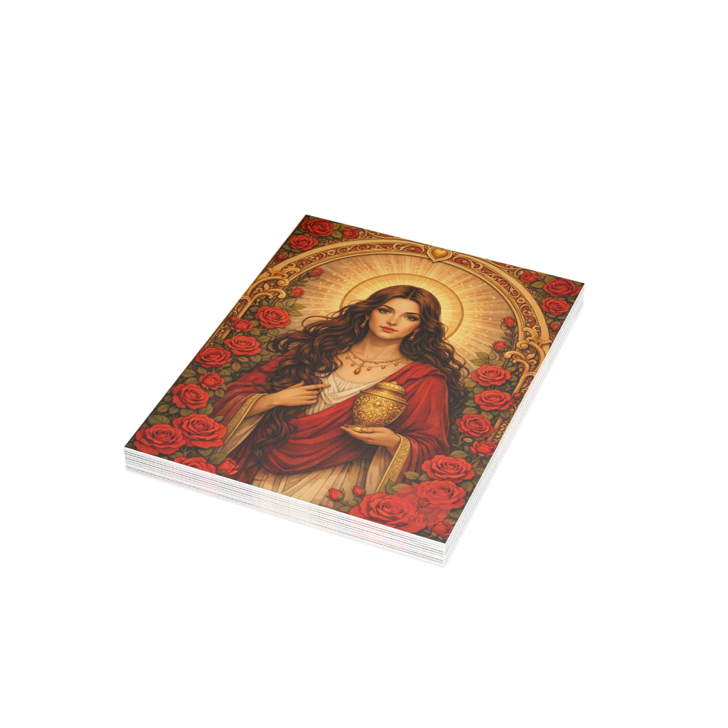 Mary Magdalene Greeting Card — Sisterhood of the Rose Artwork (Pack of 1/10/30/50)