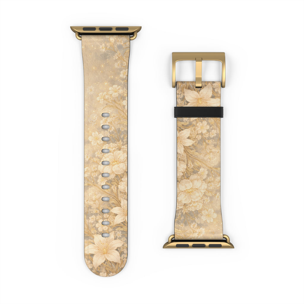 Angel Sitael iWatch Band — Neutral Vintage Bloom Strap for Apple Watch