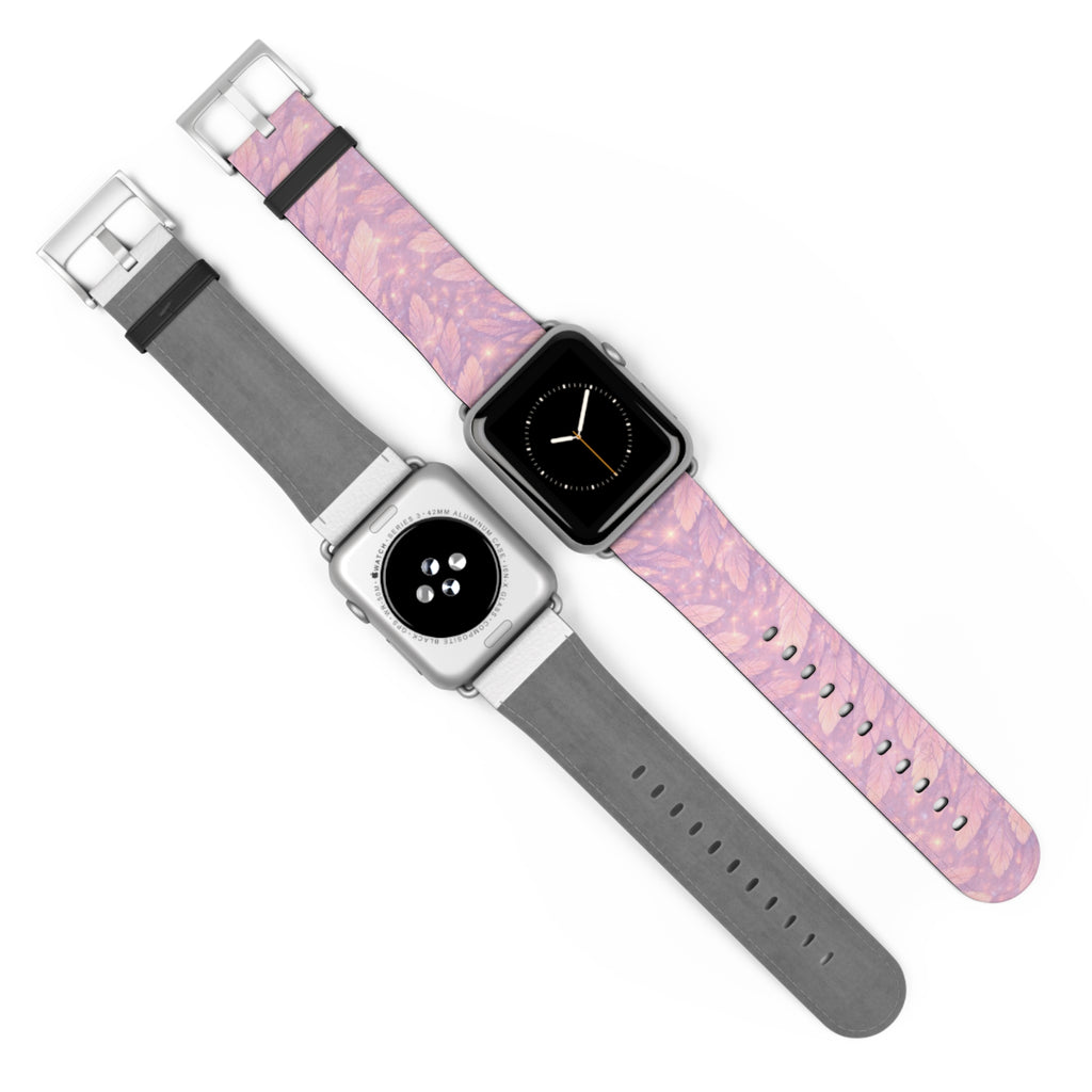 Angel Vehuiah iWatch Band — Pastel Feathers Pattern Apple Watch Strap