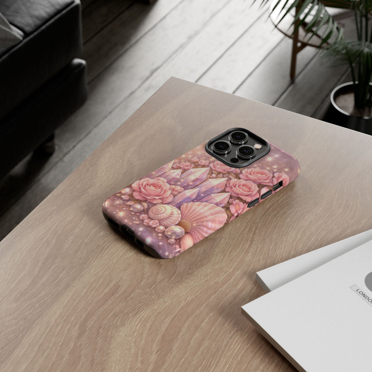 iPhone Case - Lemurian Rose Crystal Garden iPhoneTough Case