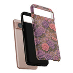 Google Pixel Tough Phone Case — The Sisterhood of the Rose — Master Portia's Rose Garden Vintage Drop-Proof Phone Cover