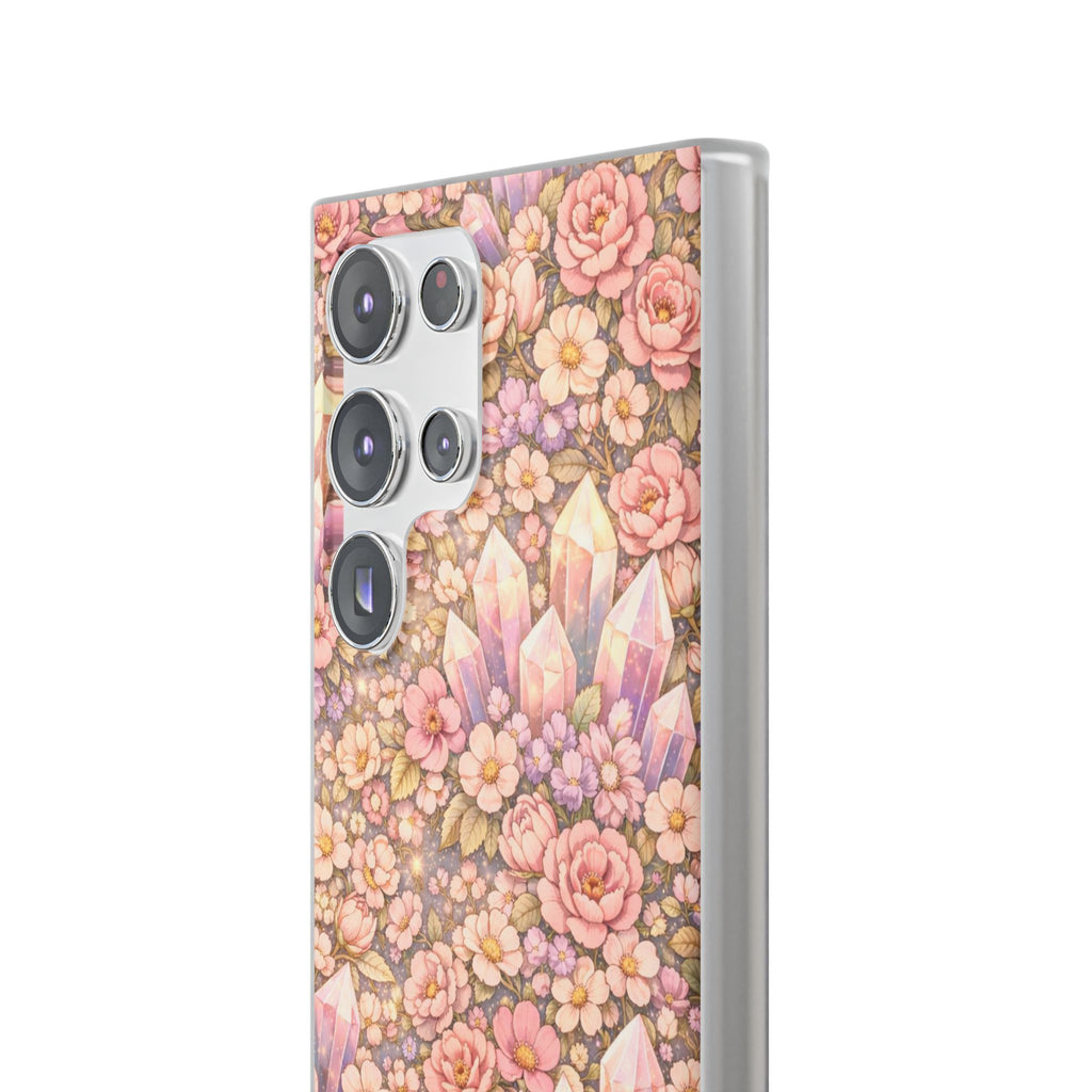 Samsung Galaxy Phone Case — Angelic Crystal Garden Clear Flexi Case