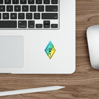 Holographic The Yoshua Radionics Symbol Die-Cut Sticker — Rainbow Sacred Geometry