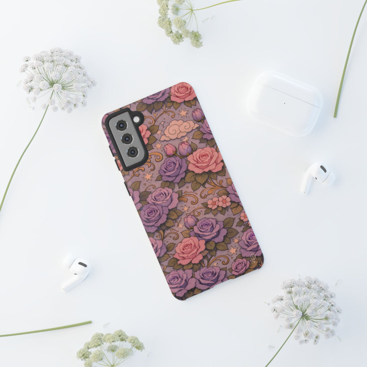 Samsung Galaxy Tough Phone Case — Master Portia's Rose Garden — The Sisterhood of the Rose Protective Samsung Cover