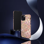 iPhone Case — Angelic Crystal Garden Phone Case — Pink Floral Quartz Protective Cover