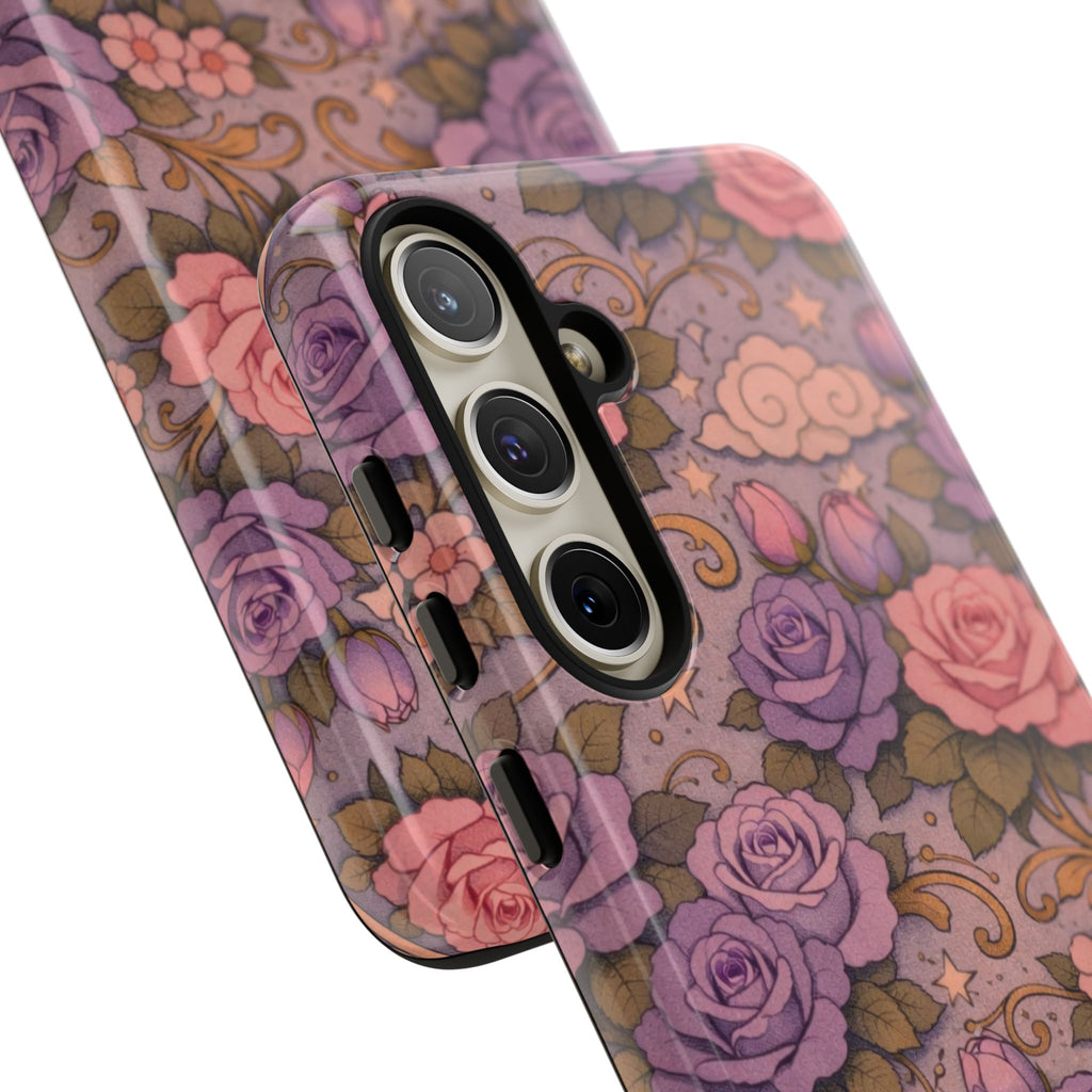 Samsung Galaxy Tough Phone Case — Master Portia's Rose Garden — The Sisterhood of the Rose Protective Samsung Cover