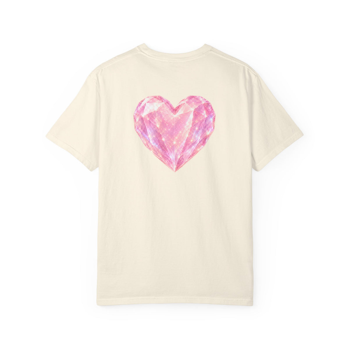 Pink Crystalline Diamond Heart T-Shirt — Crystal Heart Tee