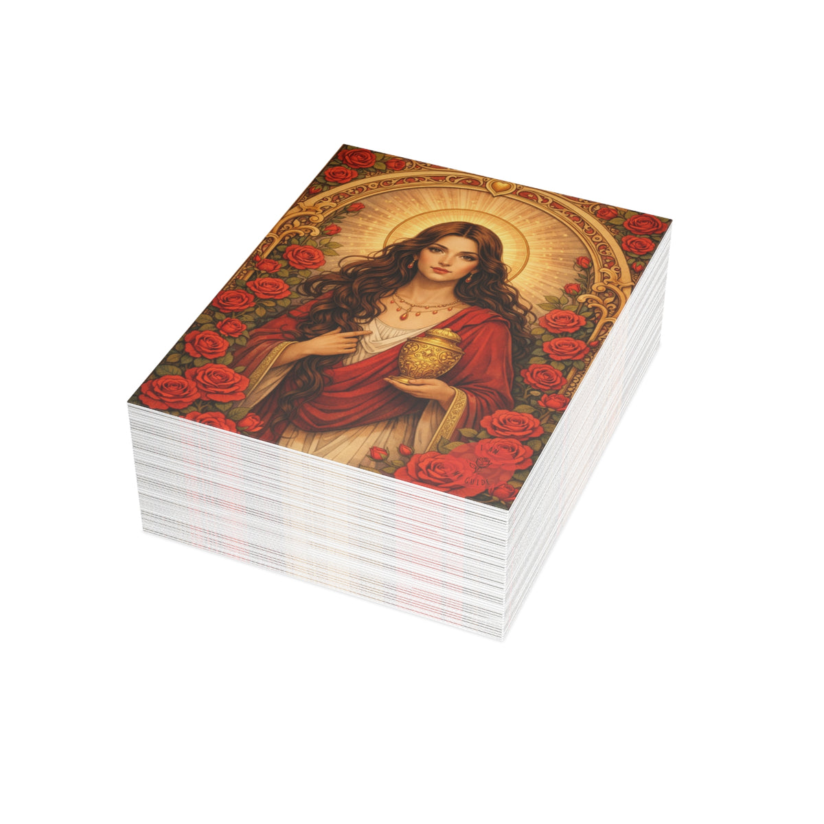 Mary Magdalene Greeting Card — Sisterhood of the Rose Artwork (Pack of 1/10/30/50)