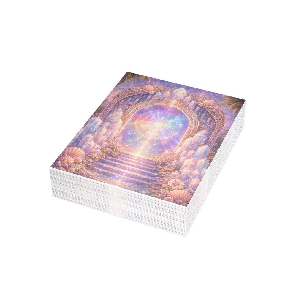 Lemurian Crystal Portal Postcard Bundles (envelopes included)