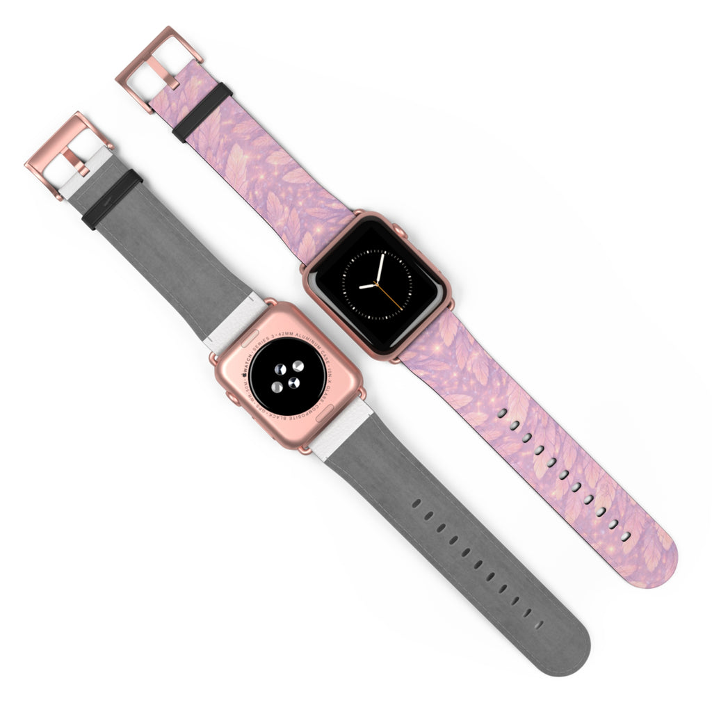 Angel Vehuiah iWatch Band — Pastel Feathers Pattern Apple Watch Strap