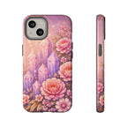 Lilac Quartz Garden Phone Case — Pink Floral Gemstone iPhone Cover