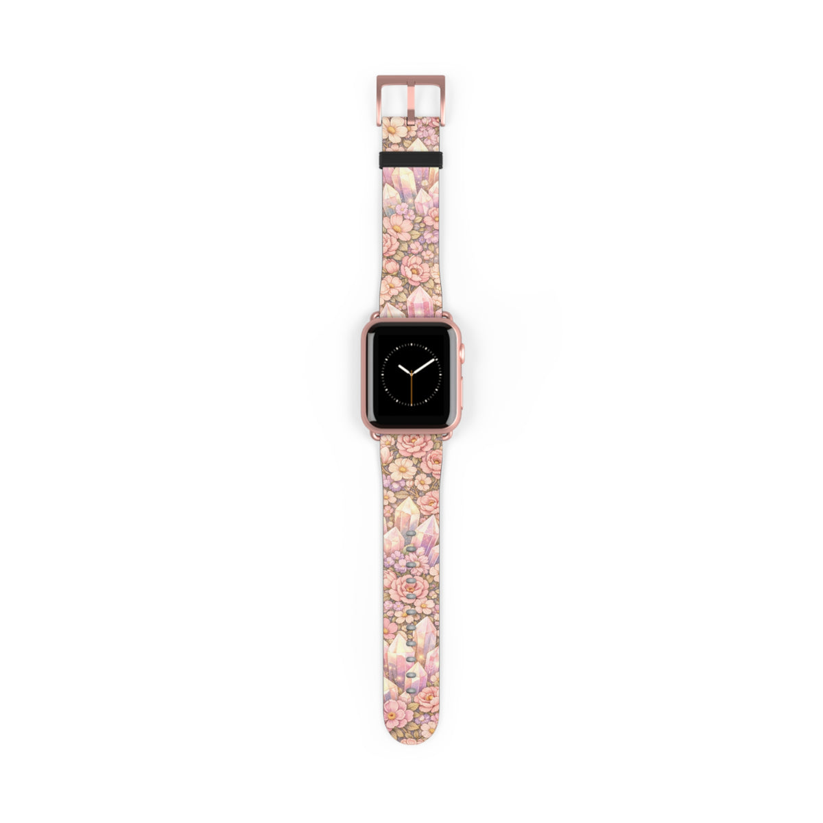 Floral Crystal Garden Watch Band — Pastel Angelical Pattern Apple Watch Strap