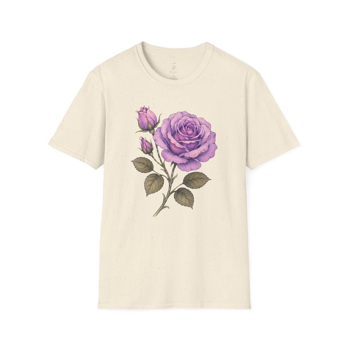 Vintage Purple Rose Floral T-Shirt — Master Portia's Rose Tee — The Sisterhood of The Rose