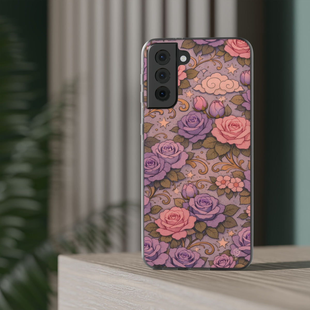 Samsung Galaxy Phone Case — Master Portia's Rose Garden — The Sisterhood of the Rose Vintage Flexi Phone Case