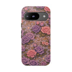 Google Pixel Tough Phone Case — The Sisterhood of the Rose — Master Portia's Rose Garden Vintage Drop-Proof Phone Cover