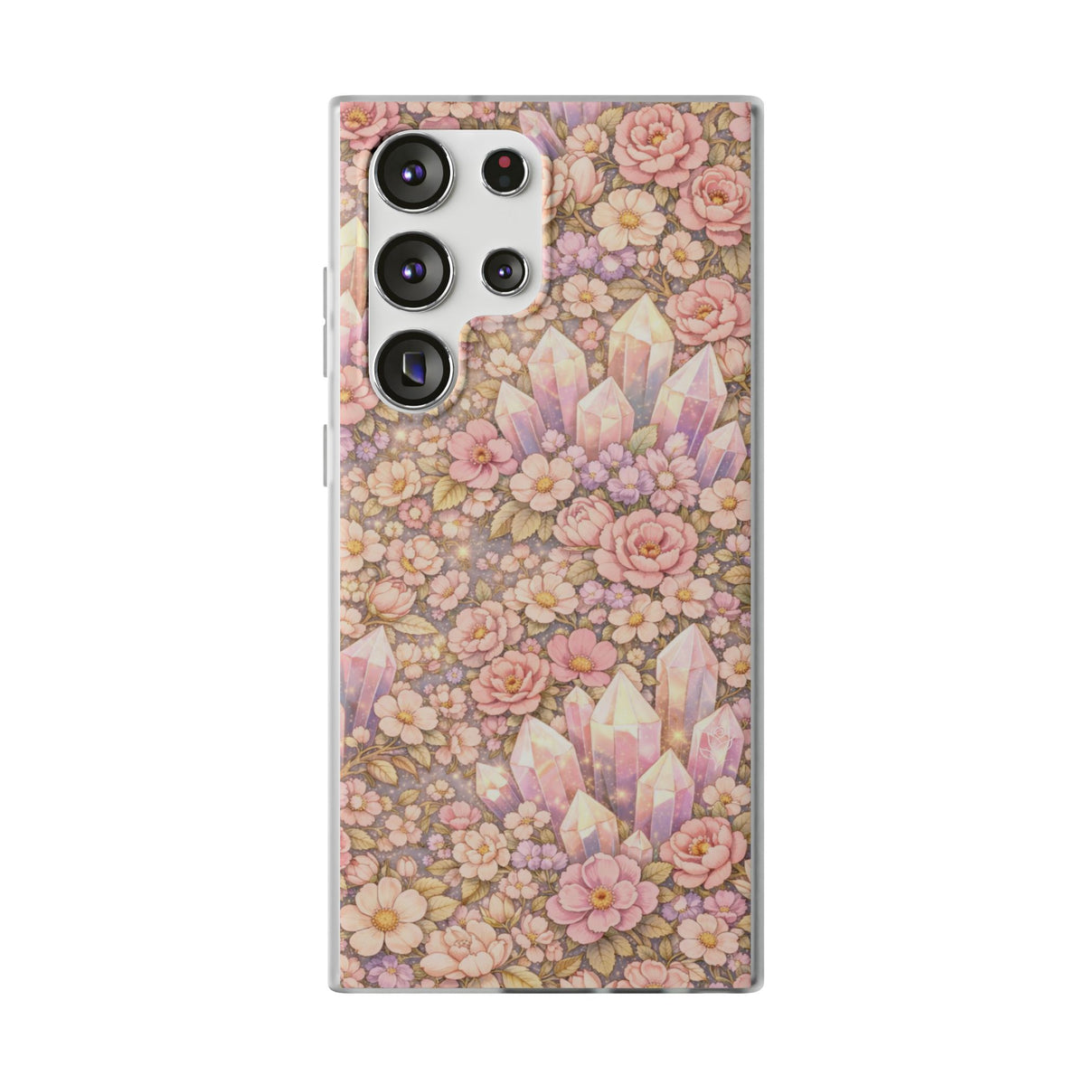Samsung Galaxy Phone Case — Angelic Crystal Garden Clear Flexi Case