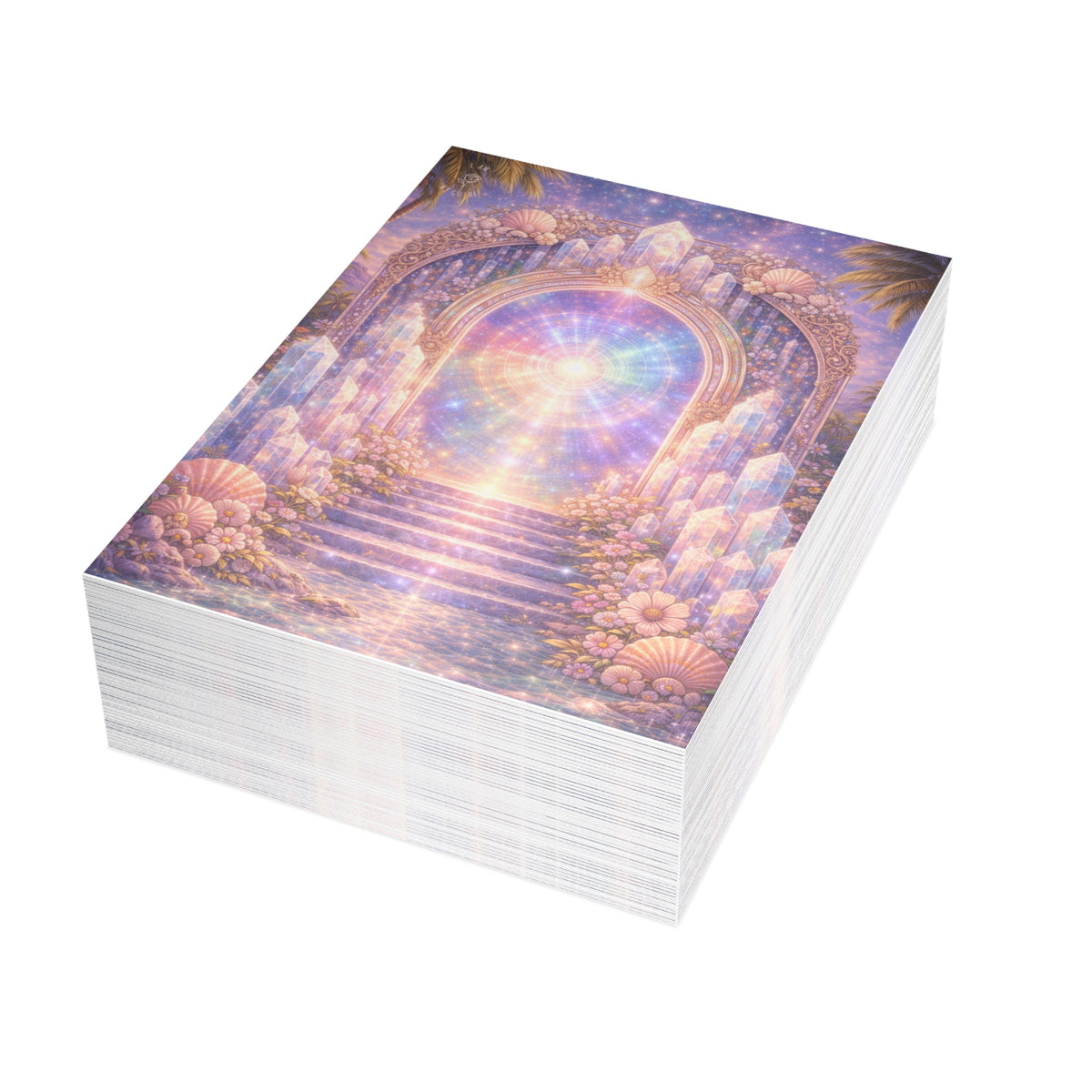 Lemurian Crystal Portal Postcard Bundles (envelopes included)