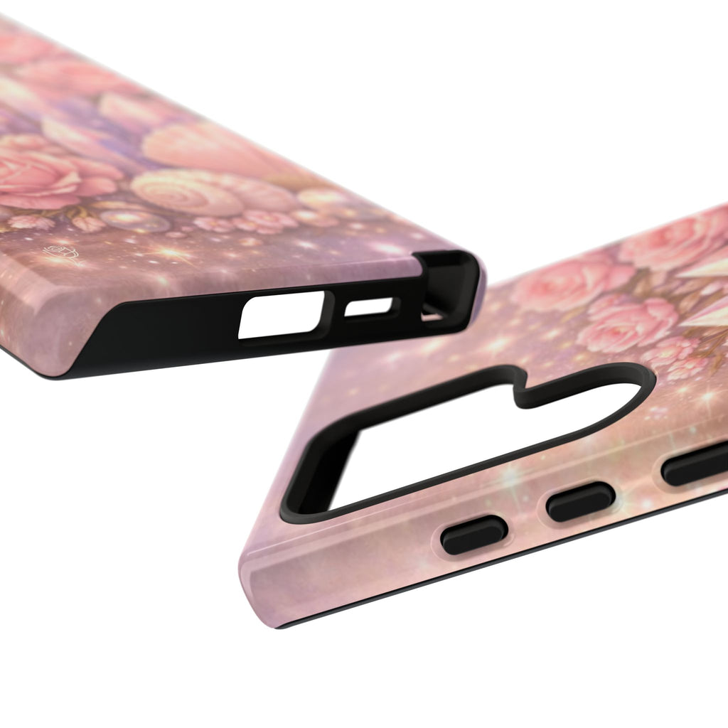 Samsung Galaxy Phone Case — Lemurian Rose Crystal Garden Tough Case
