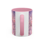 Lilac Fire Dragon Mug — 11oz/15oz Colorful Ceramic Coffee Cup