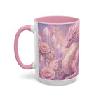 Lilac Fire Dragon Mug — 11oz/15oz Colorful Ceramic Coffee Cup
