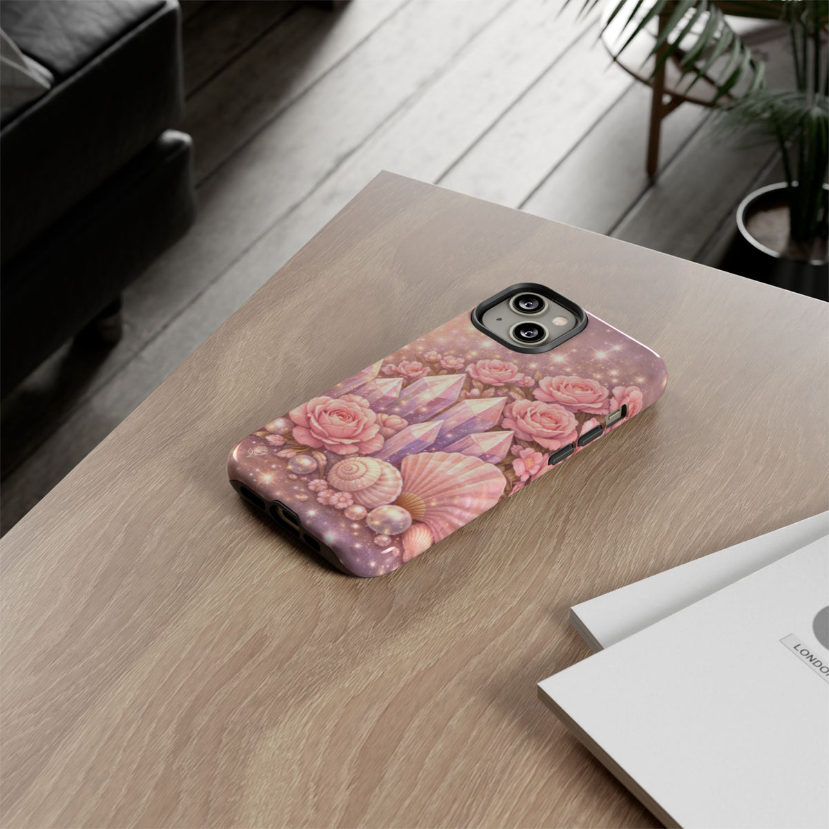 iPhone Case - Lemurian Rose Crystal Garden iPhoneTough Case
