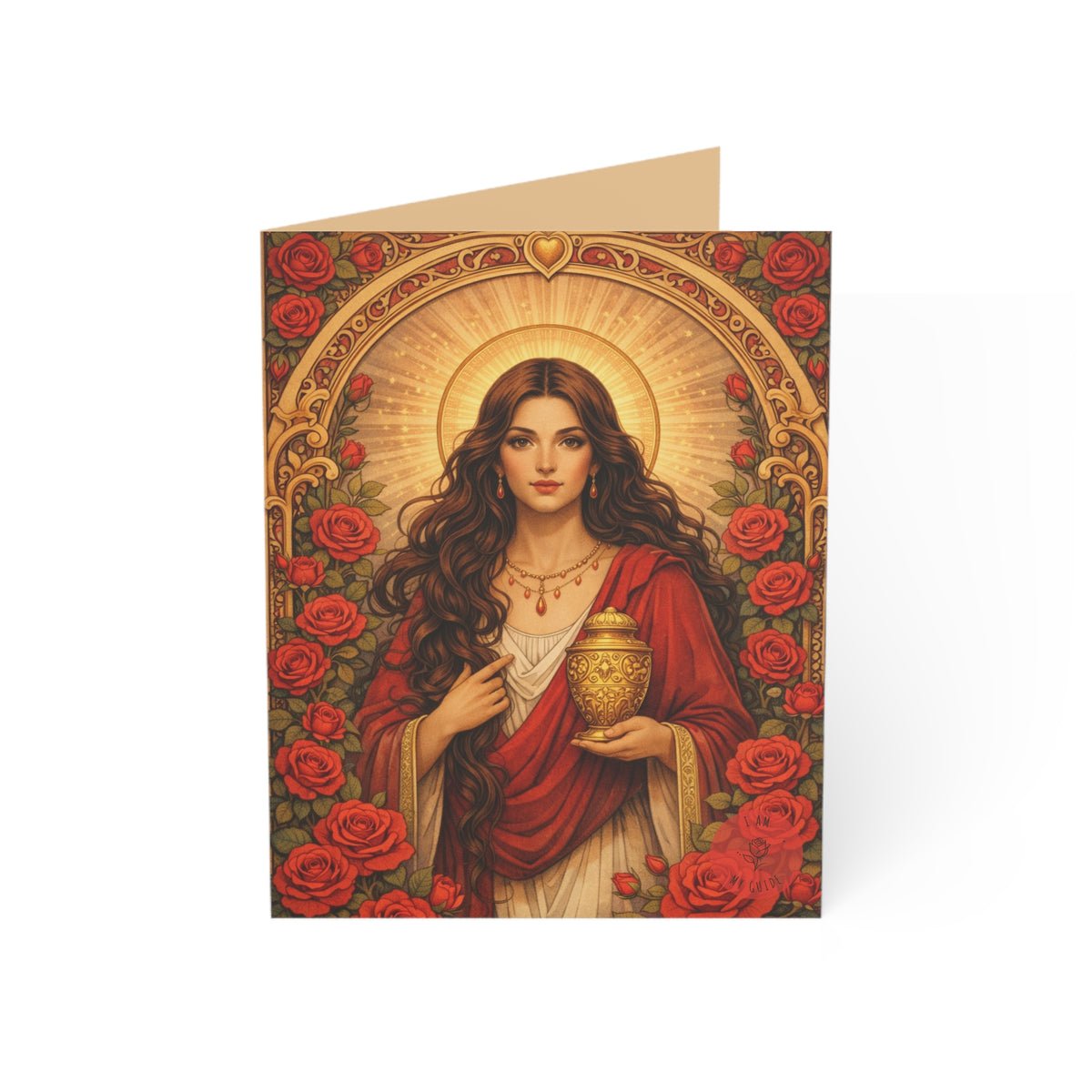 Mary Magdalene Greeting Card — Sisterhood of the Rose Artwork (Pack of 1/10/30/50)