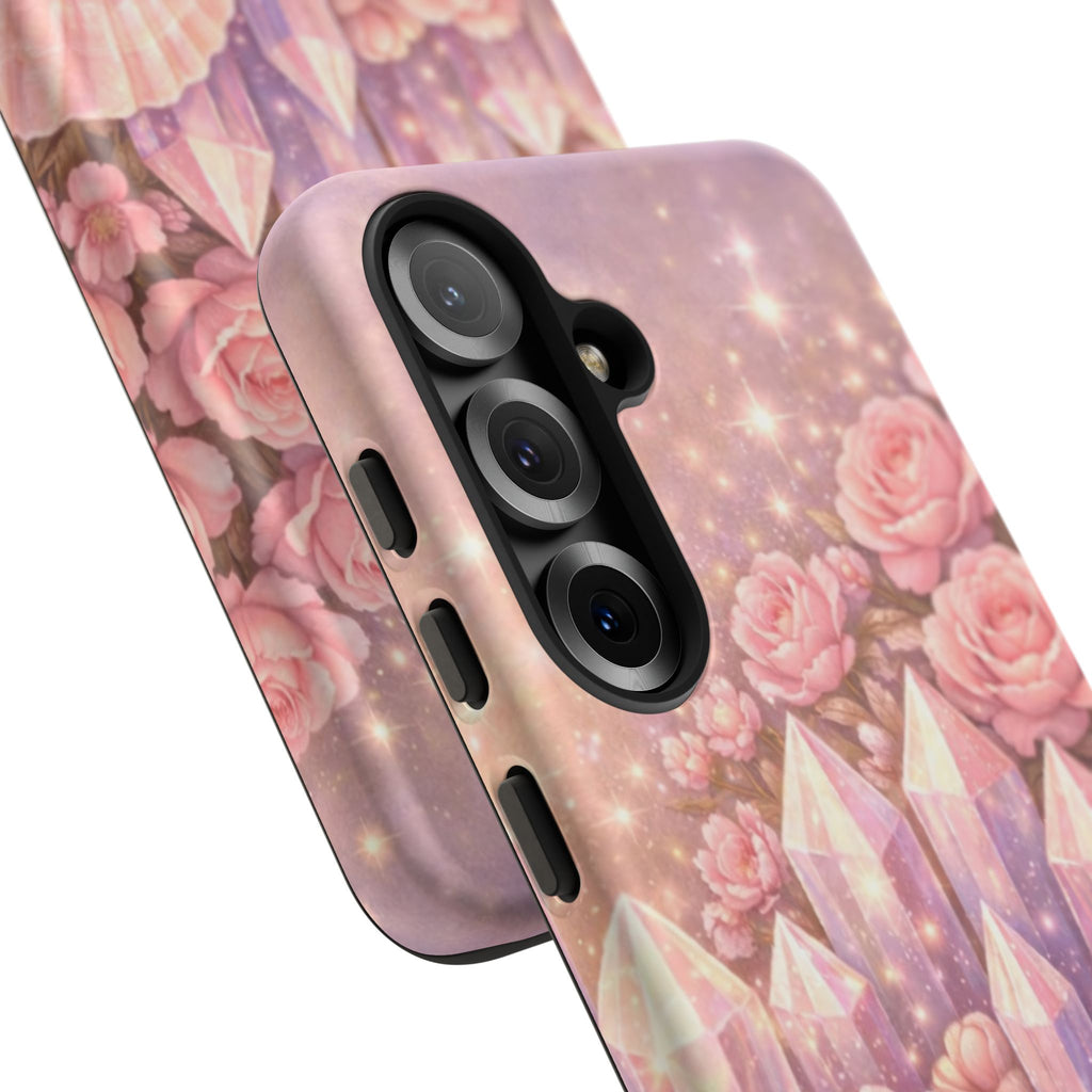 Samsung Galaxy Phone Case — Lemurian Rose Crystal Garden Tough Case