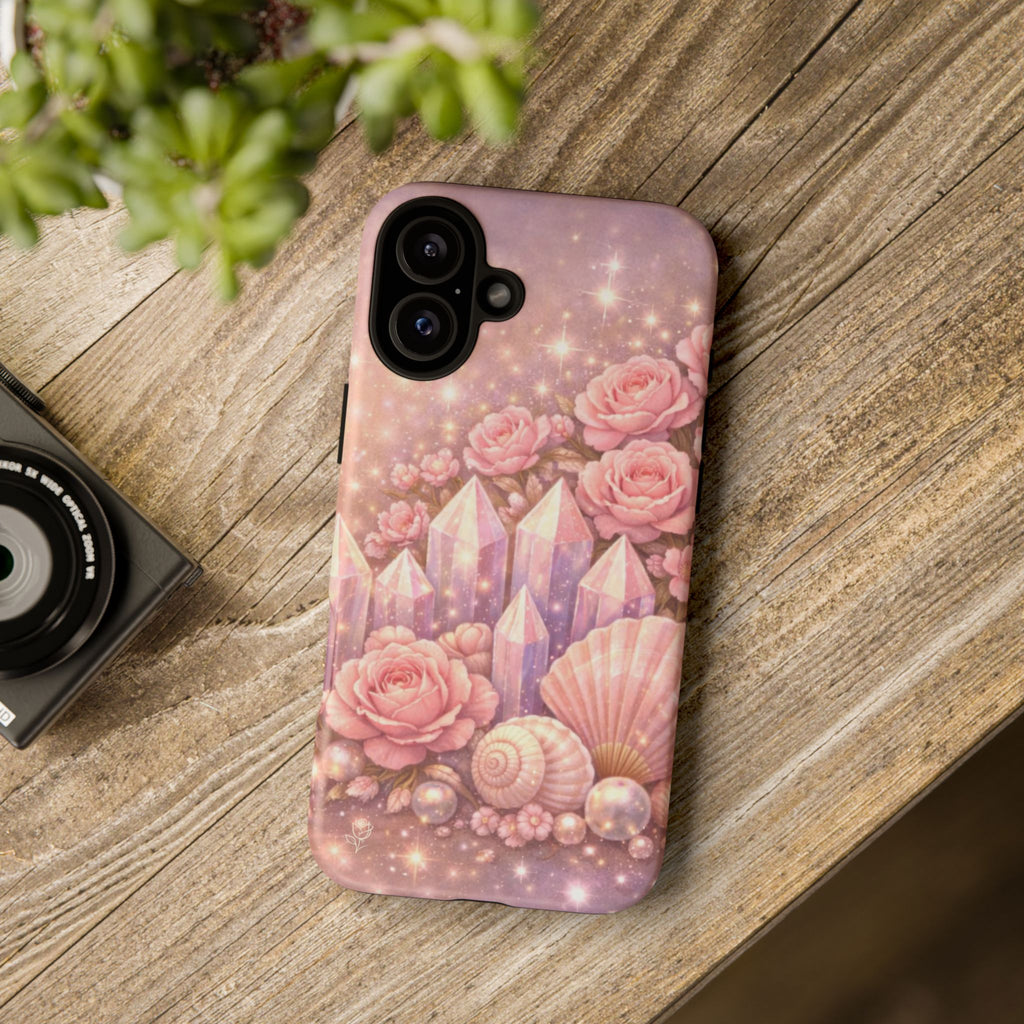 iPhone Case - Lemurian Rose Crystal Garden iPhoneTough Case