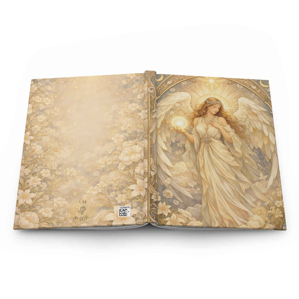 Birthday Angel Sitael Hardcover Journal (Lined Pages) — Spiritual Prayer & Gratitude Notebook
