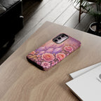 Samsung Galaxy Crystal Garden Phone Case — Pink Floral Crystal Phone Cover