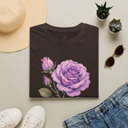 Vintage Purple Rose Floral T-Shirt — Master Portia's Rose Tee — The Sisterhood of The Rose