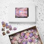 Lemurian Crystal Portal Jigsaw Puzzle — Ethereal Stairway to Light (110/252/520 pcs)