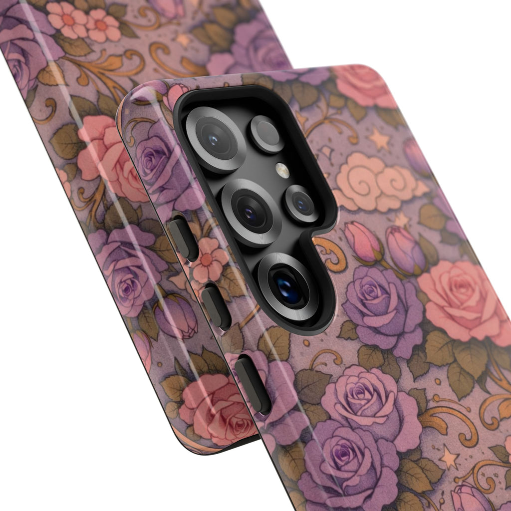 Samsung Galaxy Tough Phone Case — Master Portia's Rose Garden — The Sisterhood of the Rose Protective Samsung Cover