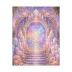 Lemurian Crystal Portal Jigsaw Puzzle — Ethereal Stairway to Light (110/252/520 pcs)