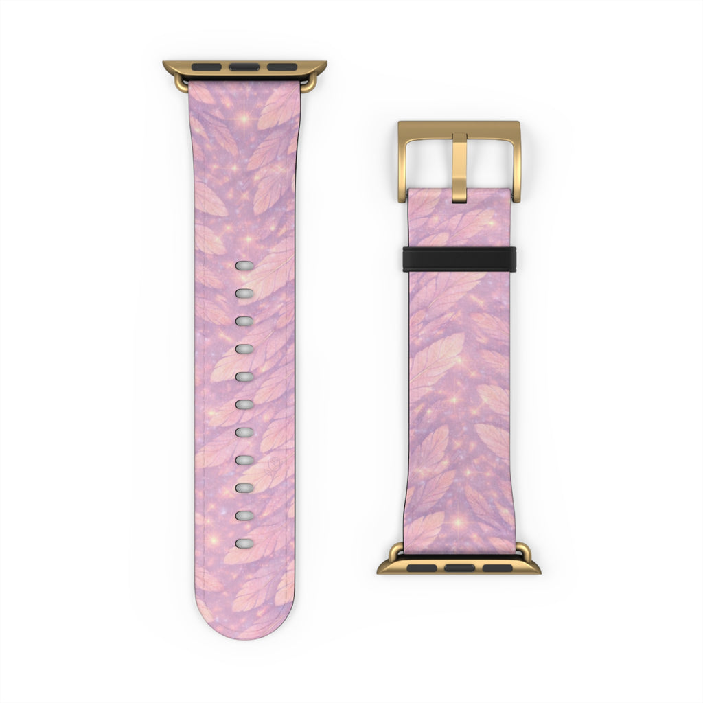 Angel Vehuiah iWatch Band — Pastel Feathers Pattern Apple Watch Strap