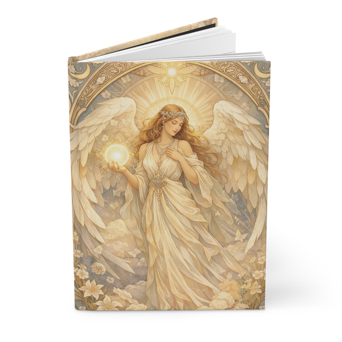 Birthday Angel Sitael Hardcover Journal (Lined Pages) — Spiritual Prayer & Gratitude Notebook